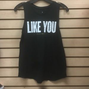 Spiritual Ganster black tank top, says “like you”